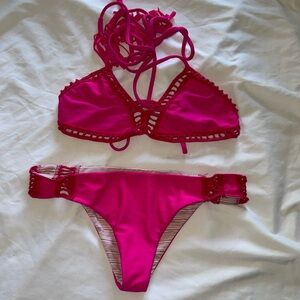 Acacia Swimwear Hot Pink Bikini